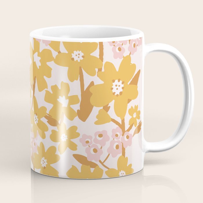 Wildflowers in Turmeric Coffee Mug Gallery Image 1