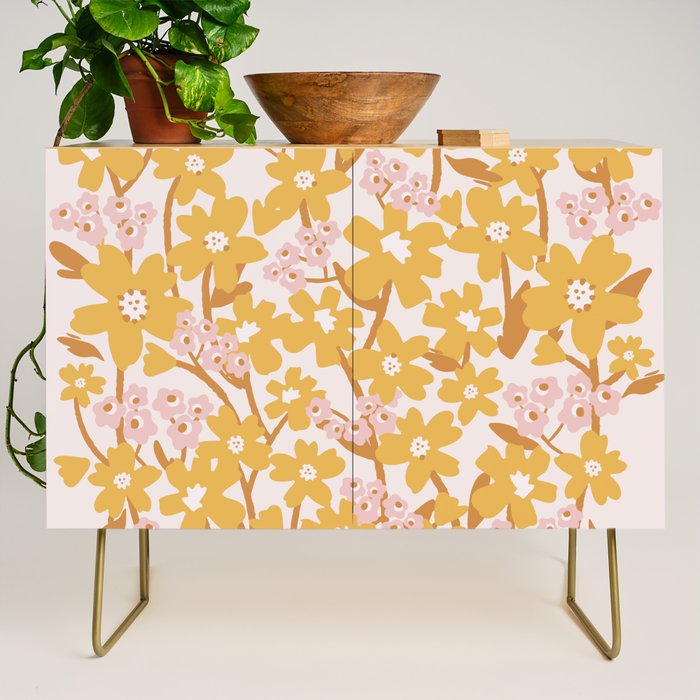 Wildflowers in Turmeric Credenza Gallery Image 1