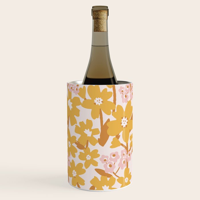 Wildflowers in Turmeric Wine Chiller Gallery Image 3