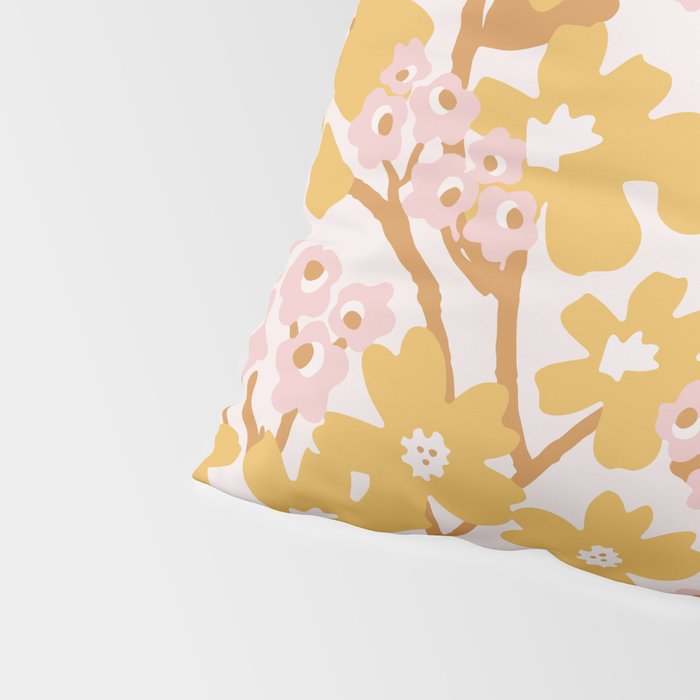 Wildflowers in Turmeric Pillow Sham Gallery Image 4