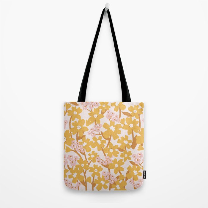 Wildflowers in Turmeric Tote Bag Gallery Image 2