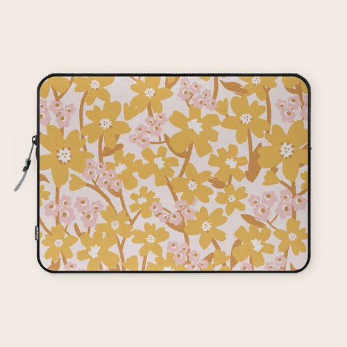 Wildflowers In Turmeric Laptop Sleeve Gallery Image 1