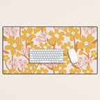 Wildflowers in Turmeric Desk Mat Gallery Image 1