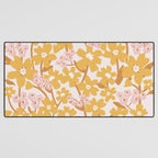Wildflowers in Turmeric Desk Mat Gallery Image 3