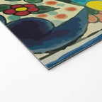 Colorful flower bouquet mexican tile floral pattern Welcome Mat Gallery Image 2