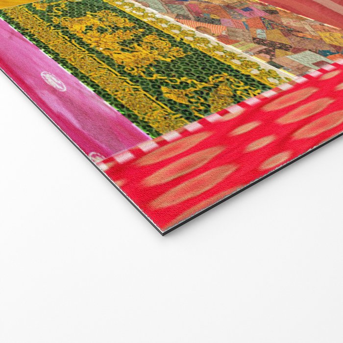 Boho Sari Patchwork Quilt Welcome Mat Gallery Image 2