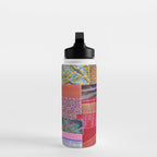 Boho Sari Patchwork Quilt Water Bottle Gallery Image 3