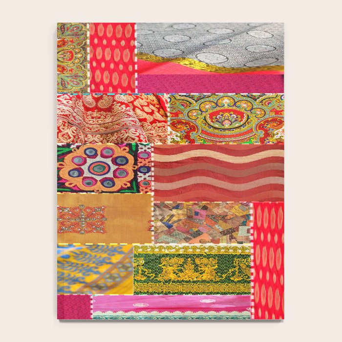Boho Sari Patchwork Quilt Notebook Gallery Image 4