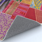 Boho Sari Patchwork Quilt Rug Gallery Image 4