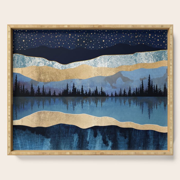 Midnight Lake Serving Tray Gallery Image 1