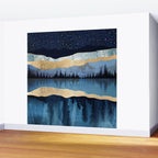 Midnight Lake Wall Mural Gallery Image 2