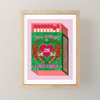 Wall quote art with Tiger Mini Art Print Gallery Image 1