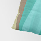 Mid Mod Diamond Pattern 3. textured Blue Green Pillow Sham Gallery Image 4