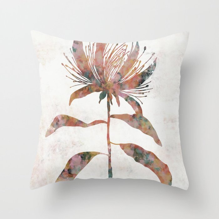 Silhouette plant acrylic Throw Pillow Gallery Image 6