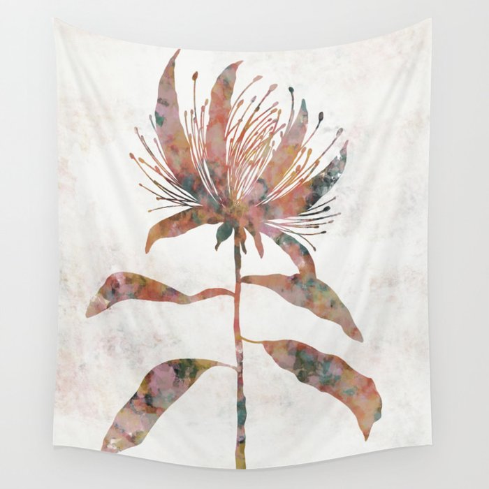 Silhouette plant acrylic Wall Tapestry Gallery Image 1