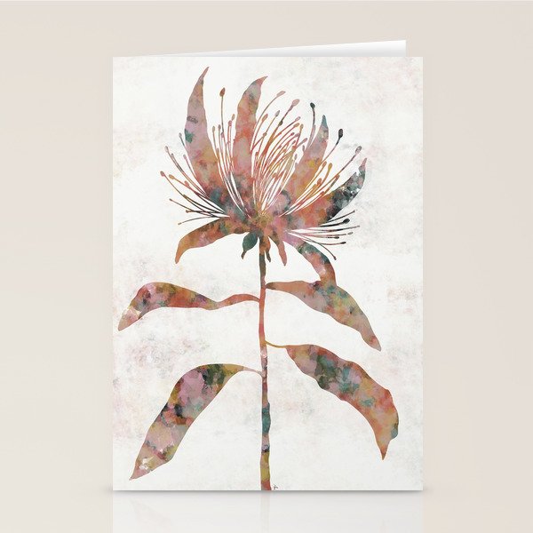 Silhouette plant acrylic Stationery Card Gallery Image 1