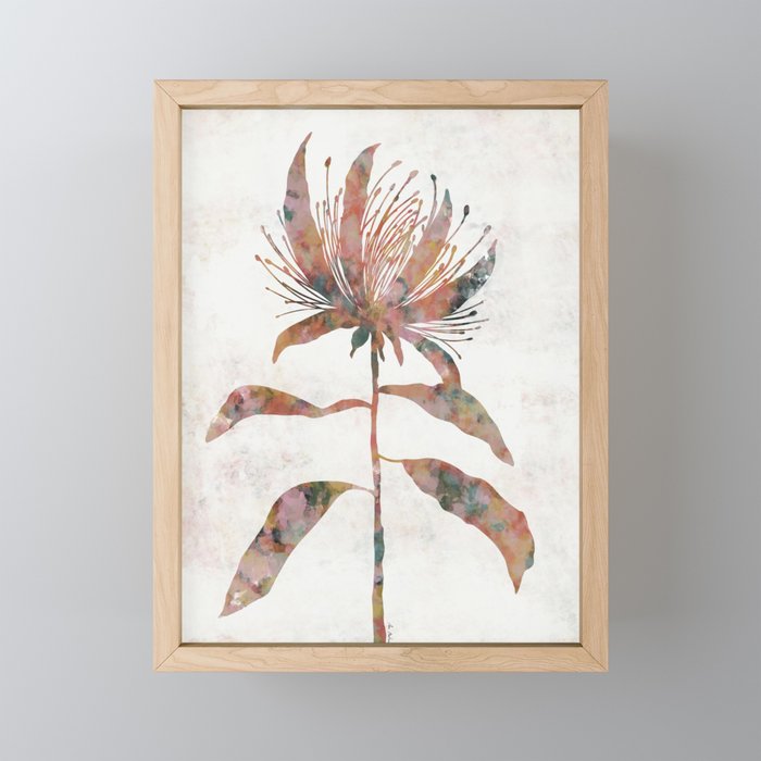 Silhouette plant acrylic Mini Art Print Gallery Image 1