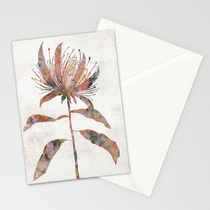 Silhouette plant acrylic Stationery Card Gallery Image 2