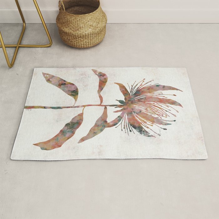 Silhouette plant acrylic Rug Gallery Image 1