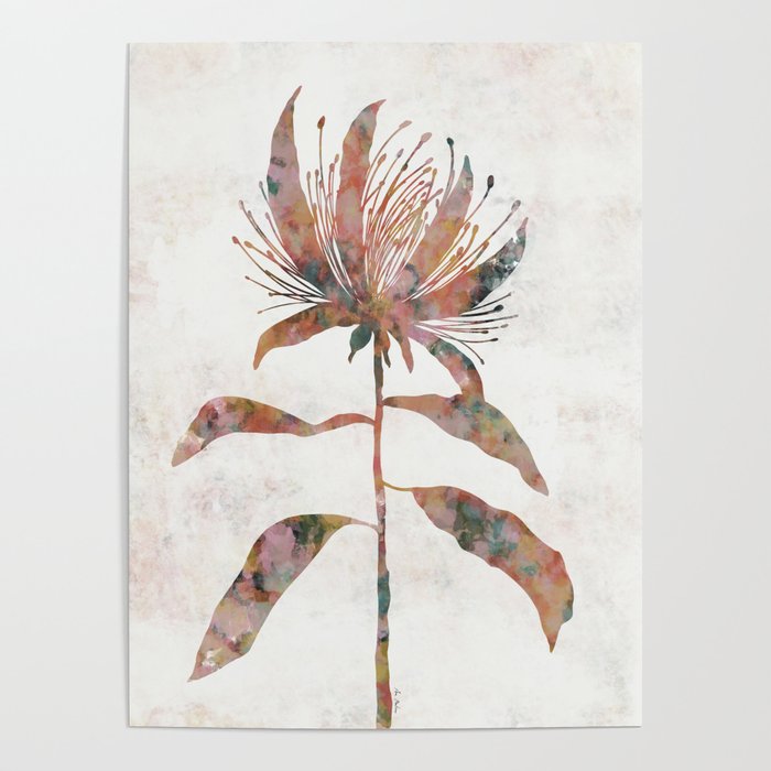Silhouette plant acrylic Poster Gallery Image 1