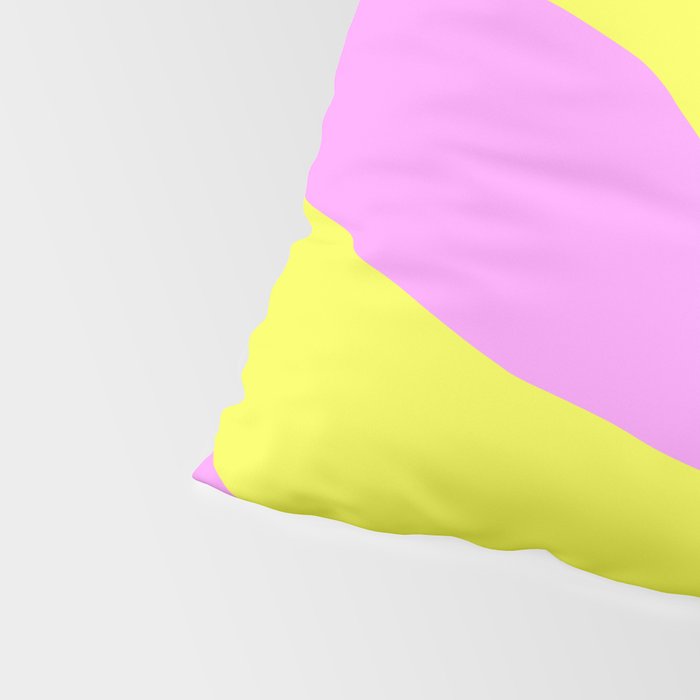 Vivid Abstract Organic Forms Neon Yellow and Pink Pattern Pillow Sham Gallery Image 4