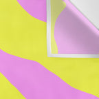 Vivid Abstract Organic Forms Neon Yellow and Pink Pattern Wall Tapestry Gallery Image 3