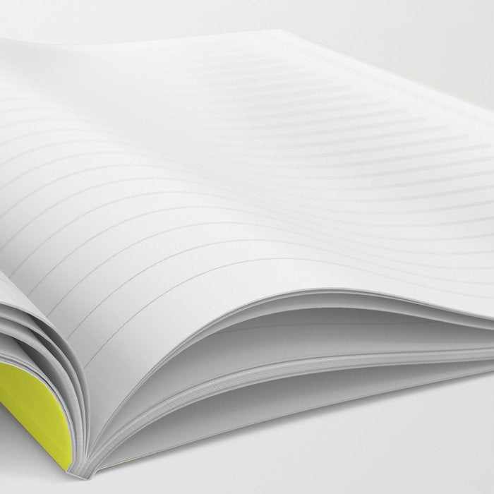 Vivid Abstract Organic Forms Neon Yellow and Pink Pattern Notebook Gallery Image 2
