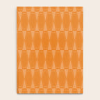Mid Century Modern Geometric Orange Hexad Pattern Notebook Gallery Image 4