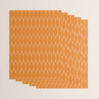 Mid Century Modern Geometric Orange Hexad Pattern Wrapping Paper Gallery Image 3
