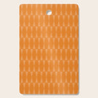 Mid Century Modern Geometric Orange Hexad Pattern Cutting Board Gallery Image 1
