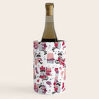 Hygge raccoon // white background Wine Chiller Gallery Image 1