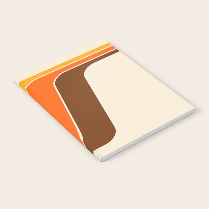 Retro 70s Stripe Colorful Rainbow 521 Notebook Gallery Image 1