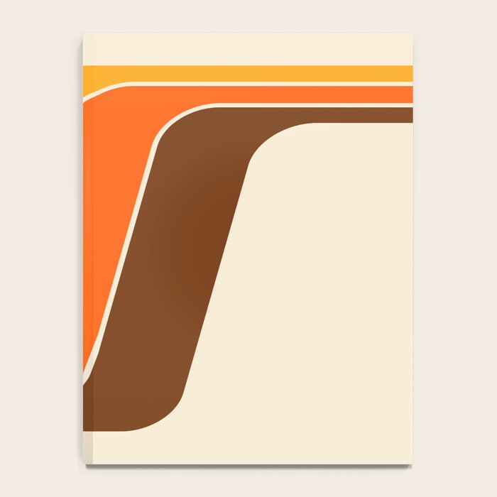 Retro 70s Stripe Colorful Rainbow 521 Notebook Gallery Image 4