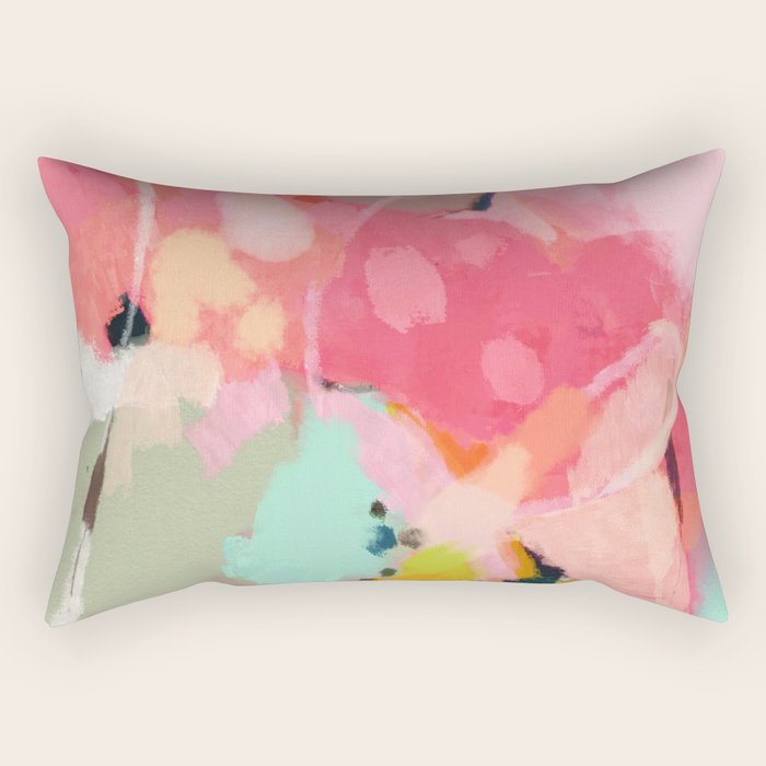 spring moon earth garden Rectangular Pillow Gallery Image 2