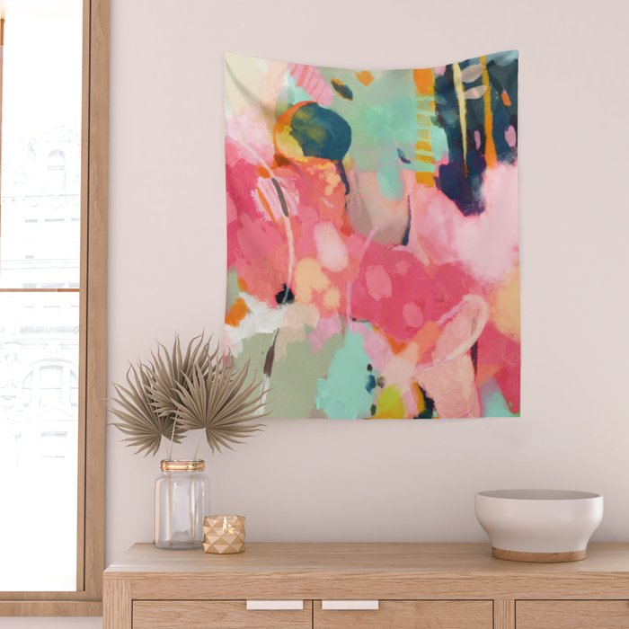 spring moon earth garden Wall Tapestry Gallery Image 2