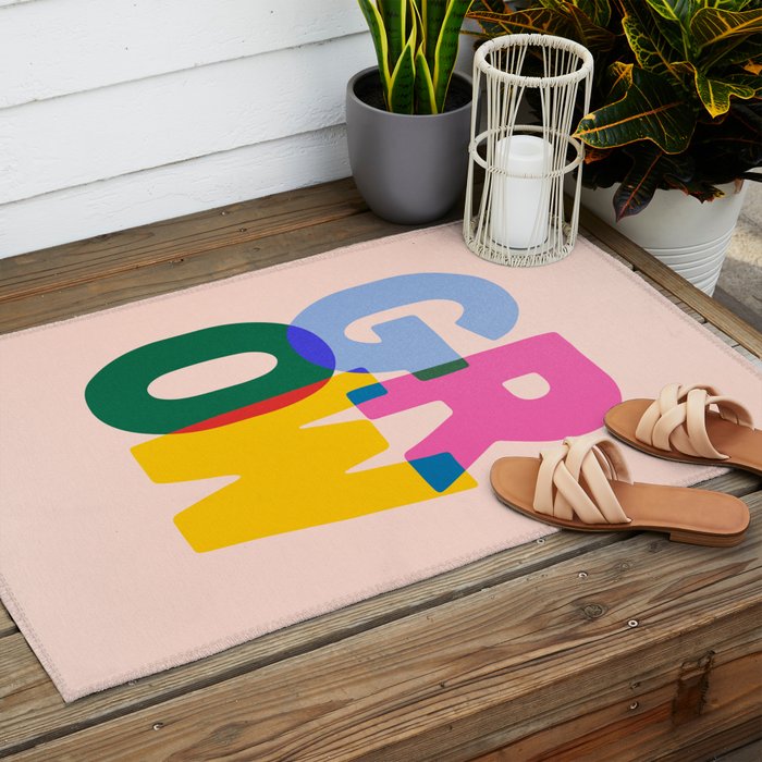 Grow: Peach Edition Outdoor Rug Gallery Image 2