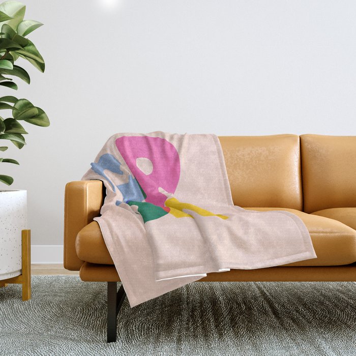 Grow: Peach Edition Throw Blanket Gallery Image 1