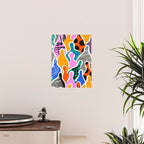 Colorful diverse people collage art pattern Poster Gallery Image 2