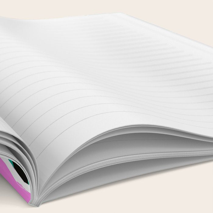 Colorful diverse people collage art pattern Notebook Gallery Image 2