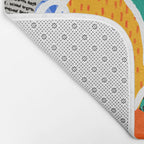 Colorful diverse people collage art pattern Bath Mat Gallery Image 2
