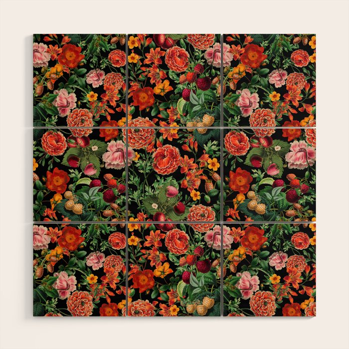 Magical Garden Night Wood Wall Art Gallery Image 1