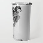 Ski Powder // Black and White Snowy Colorado Backcountry Skiing Whiteout Snowing Travel Mug Gallery Image 2