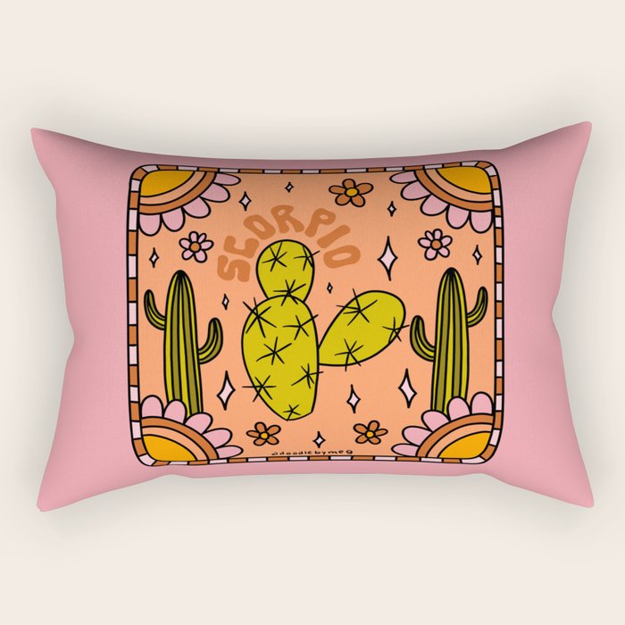Scorpio Cactus Rectangular Pillow Gallery Image 2