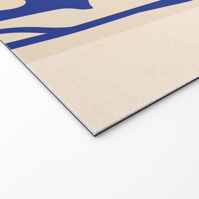 Modern Abstract Minimal Shapes 53 Cobalt Blue Welcome Mat Gallery Image 2