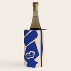Modern Abstract Minimal Shapes 53 Cobalt Blue Wine Chiller Gallery Image 3