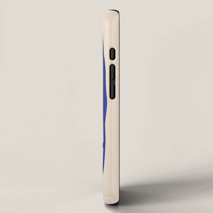 Modern Abstract Minimal Shapes 53 Cobalt Blue iPhone Case Gallery Image 2