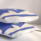 Modern Abstract Minimal Shapes 53 Cobalt Blue Pillow Sham Gallery Image 3