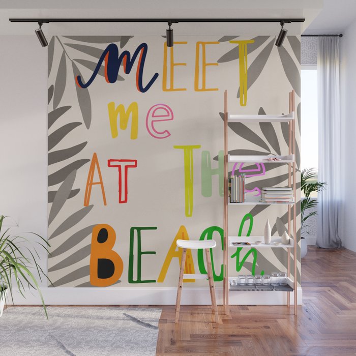 Meet Me at the Beach 2 Wall Mural Gallery Image 1