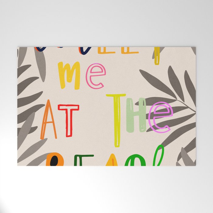 Meet Me at the Beach 2 Welcome Mat Gallery Image 1