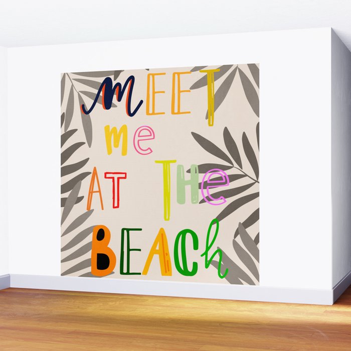 Meet Me at the Beach 2 Wall Mural Gallery Image 2